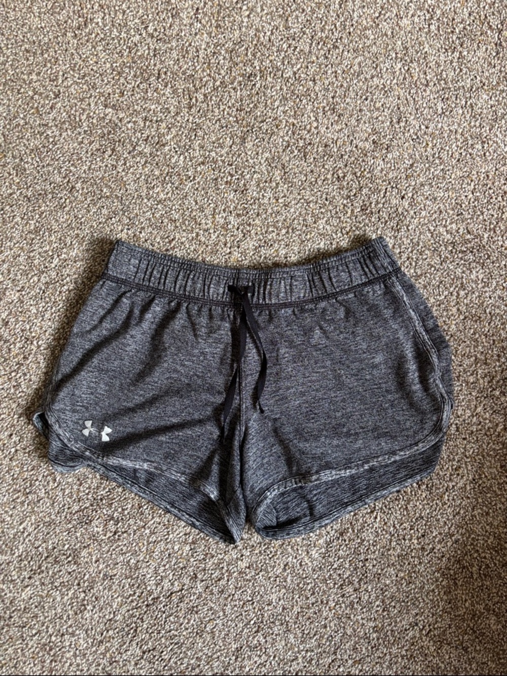 Under Armour Women's Dark Heather Gray Athletic Shorts